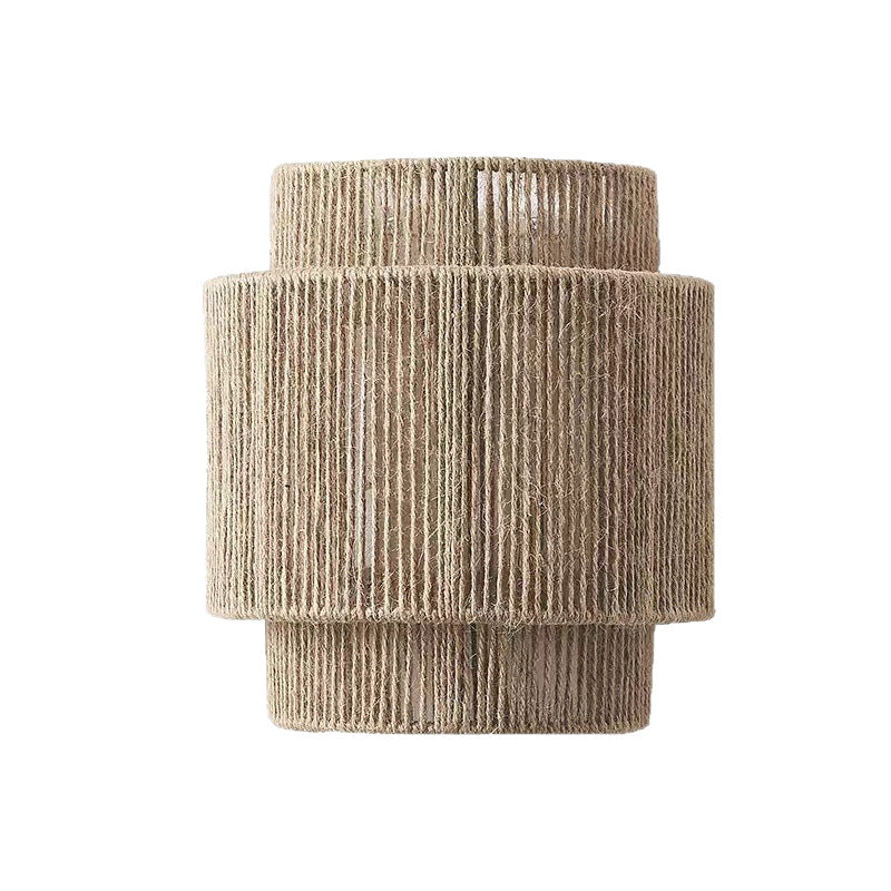 Woven rope wall lamp