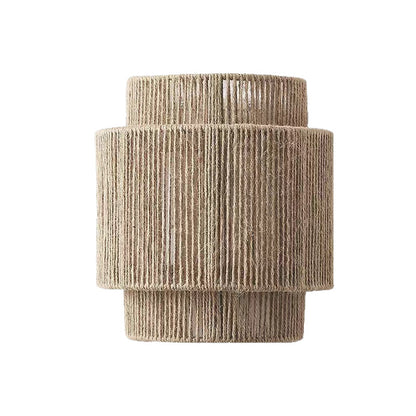 Woven rope wall lamp