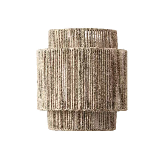 Woven rope wall lamp