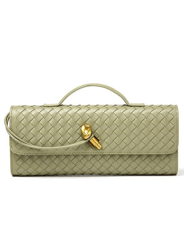 Woven Single Shoulder Evening Crossbody Bag