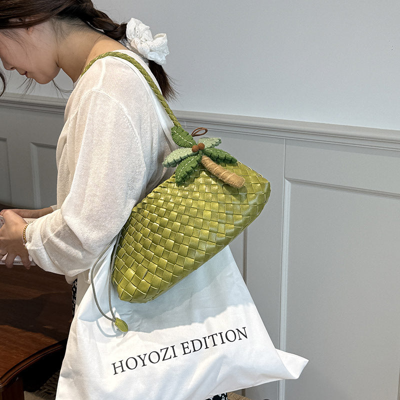 Woven Single Shoulder Handbag
