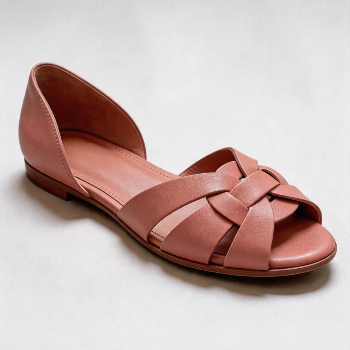 Woven Slip-On Flat Shoes