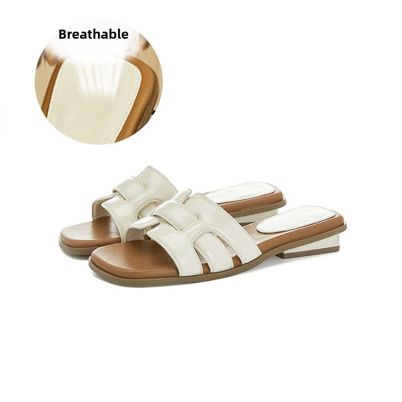 Woven Slip On Sandals Women Casual Beach Shoes