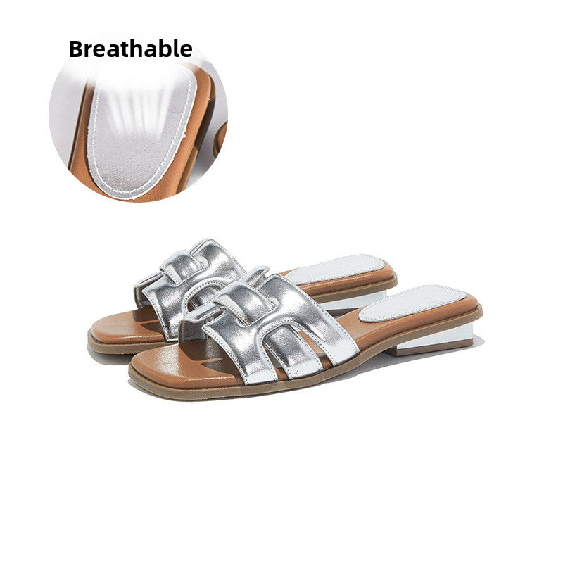 Woven Slip On Sandals Women Casual Beach Shoes