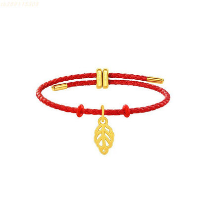 Woven Snowflake Leaf Bracelet