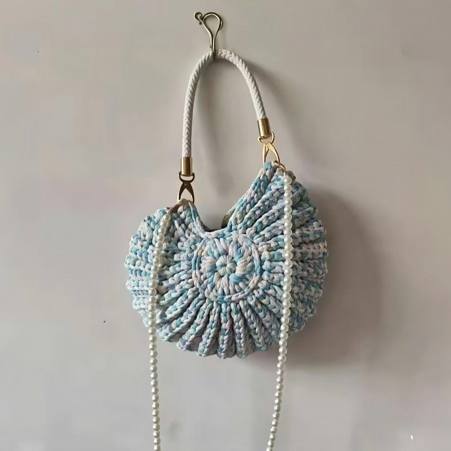 Woven Straw Bucket Bag