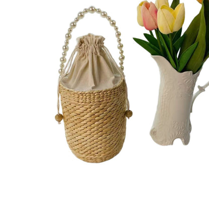 Woven Straw Handbag