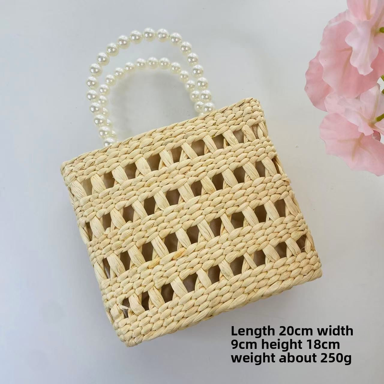 Woven Straw Handbag