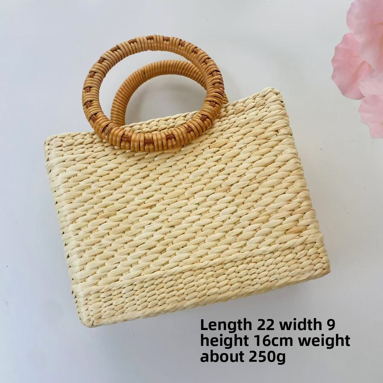 Woven Straw Handbag