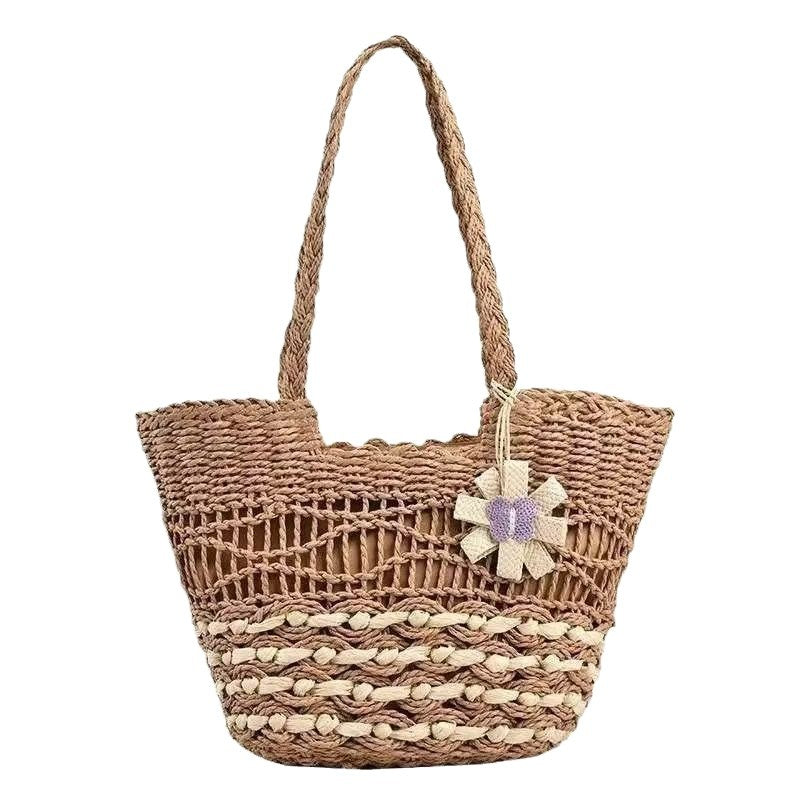 Woven Straw Shoulder Bag