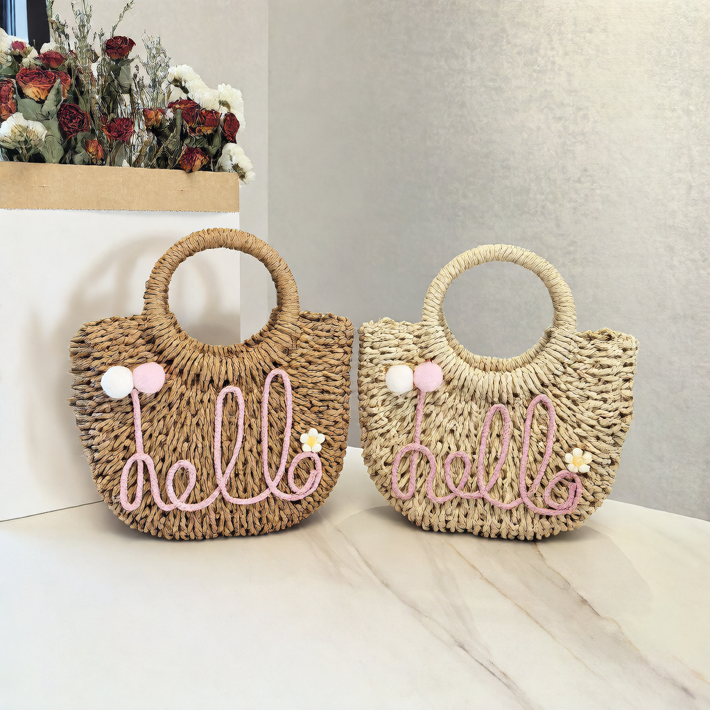 Woven Straw Shoulder Bag