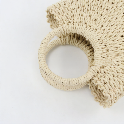 Woven Straw Shoulder Bag
