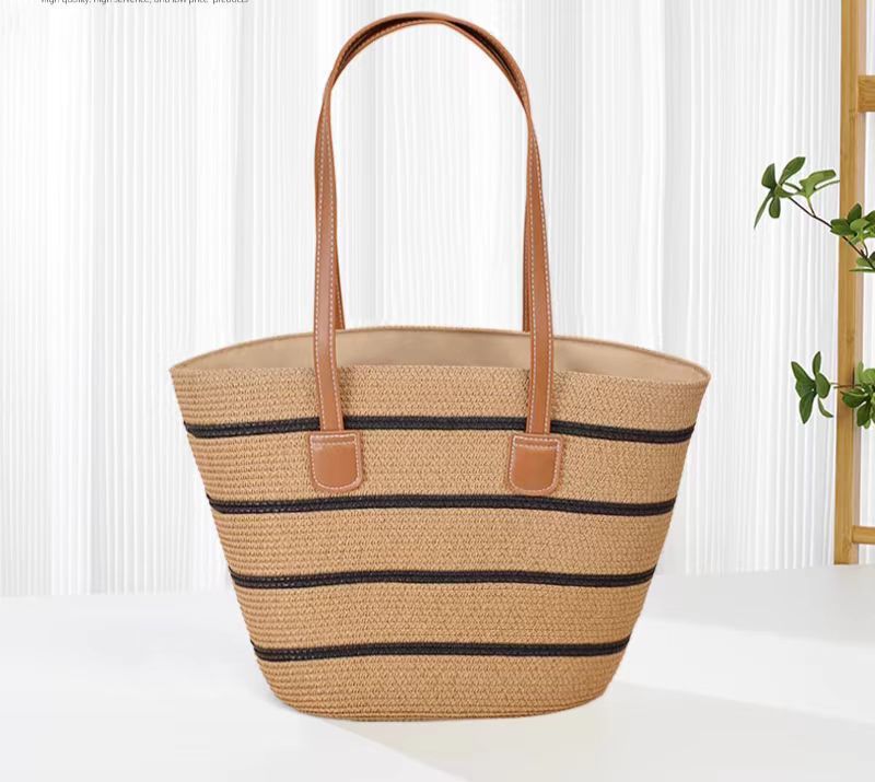 Woven Straw Shoulder Bag
