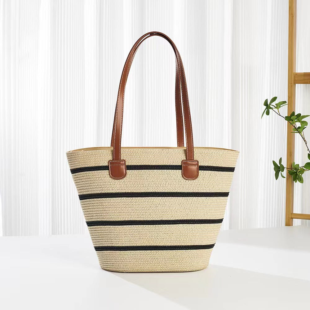 Woven Straw Shoulder Bag