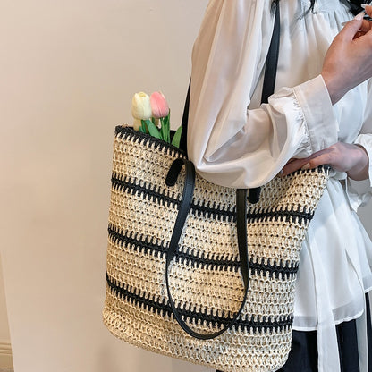 Woven Straw Shoulder Bag