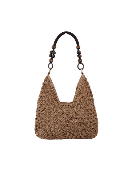 Woven Straw Shoulder Bag