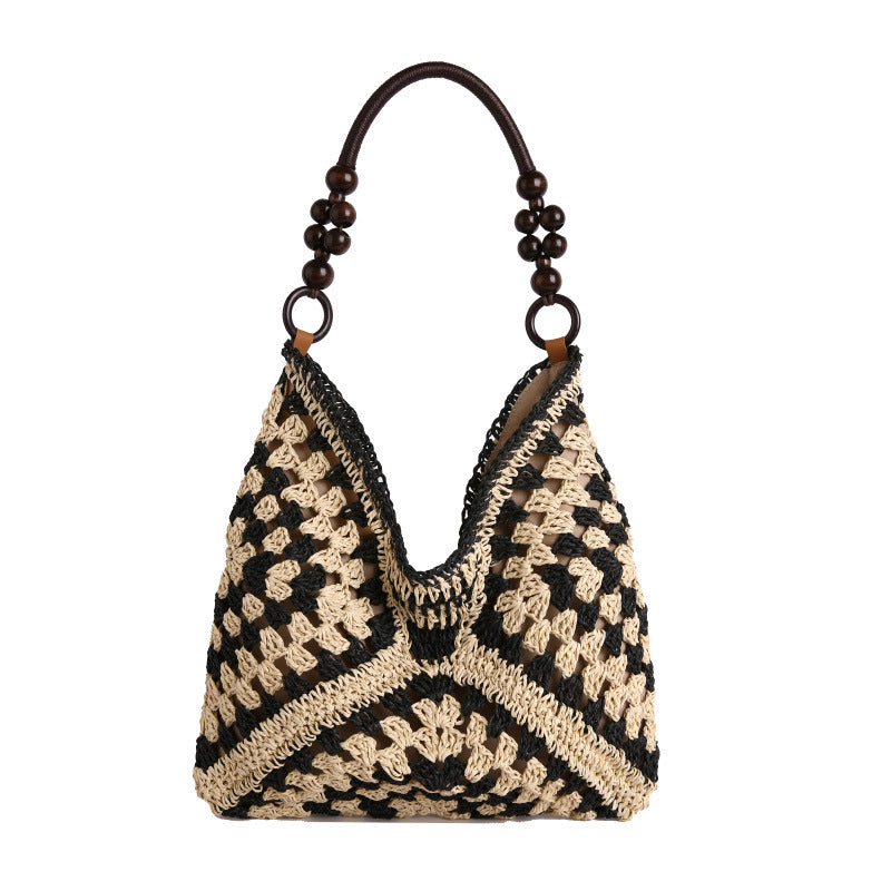 Woven Straw Tote Bag