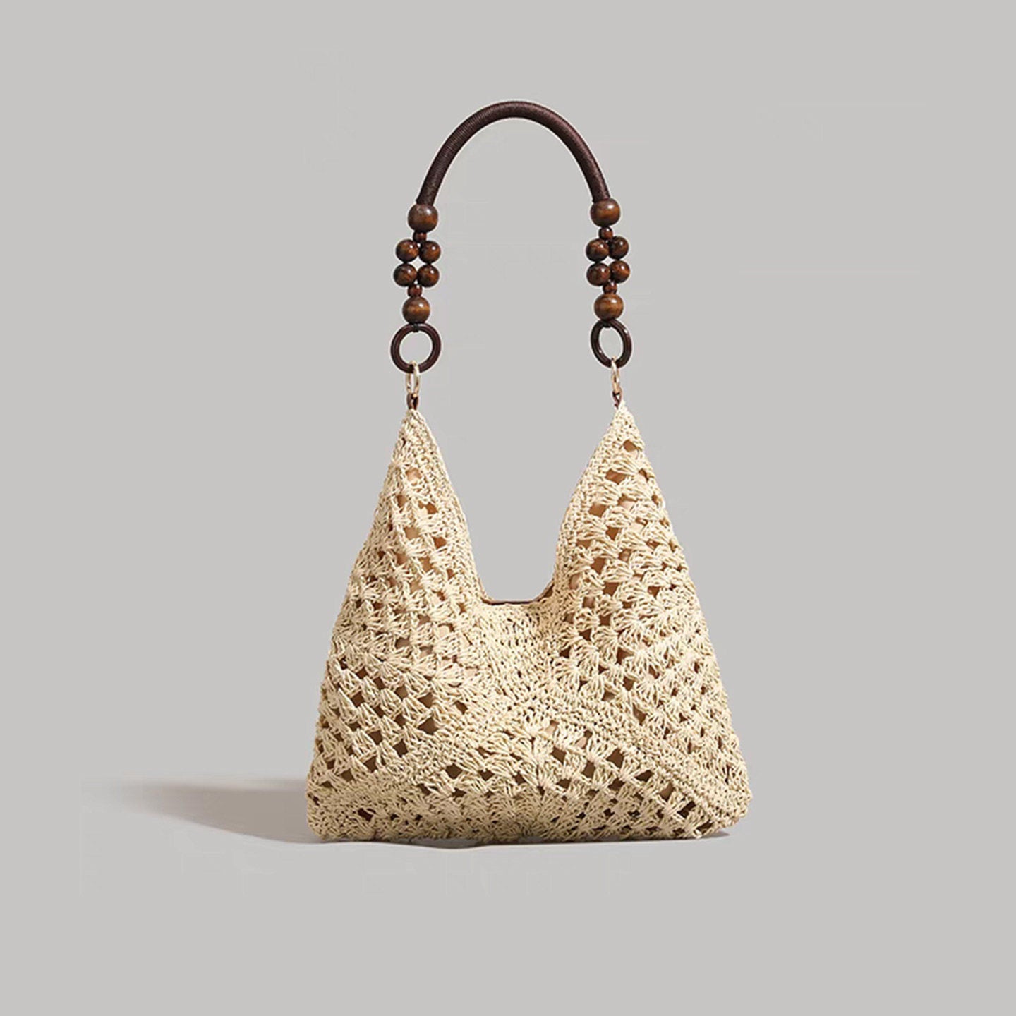 Woven Straw Tote Bag