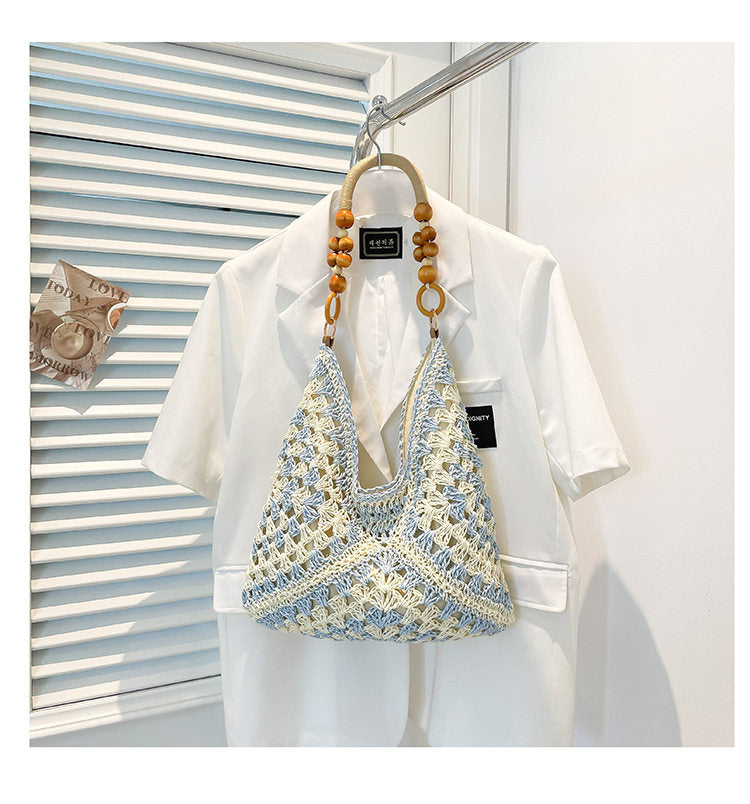 Woven Straw Tote Bag