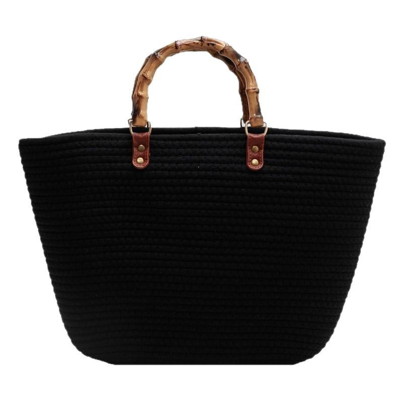 Woven Straw Tote Bag