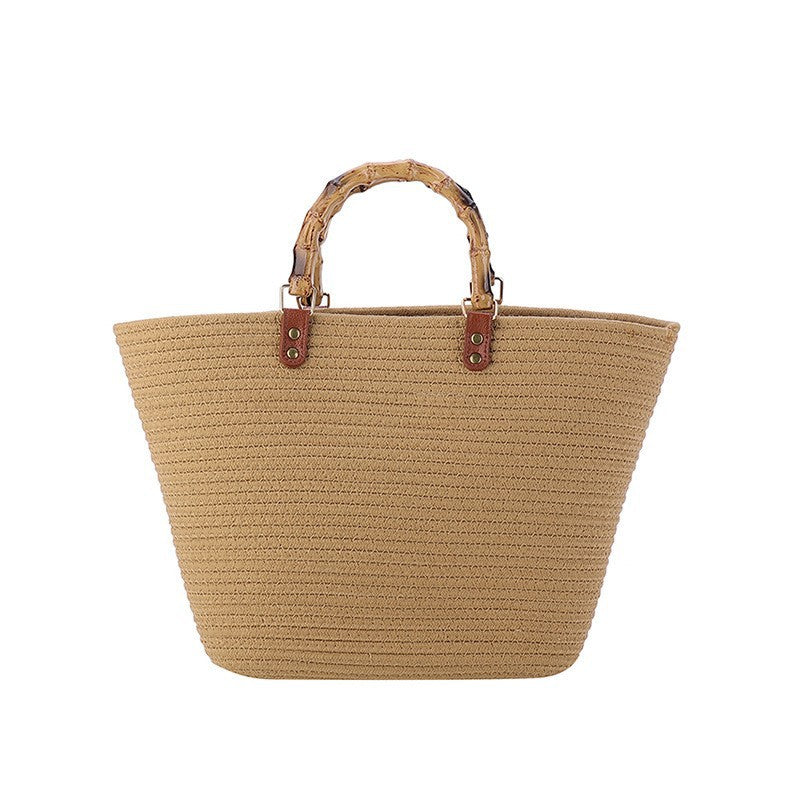 Woven Straw Tote Bag