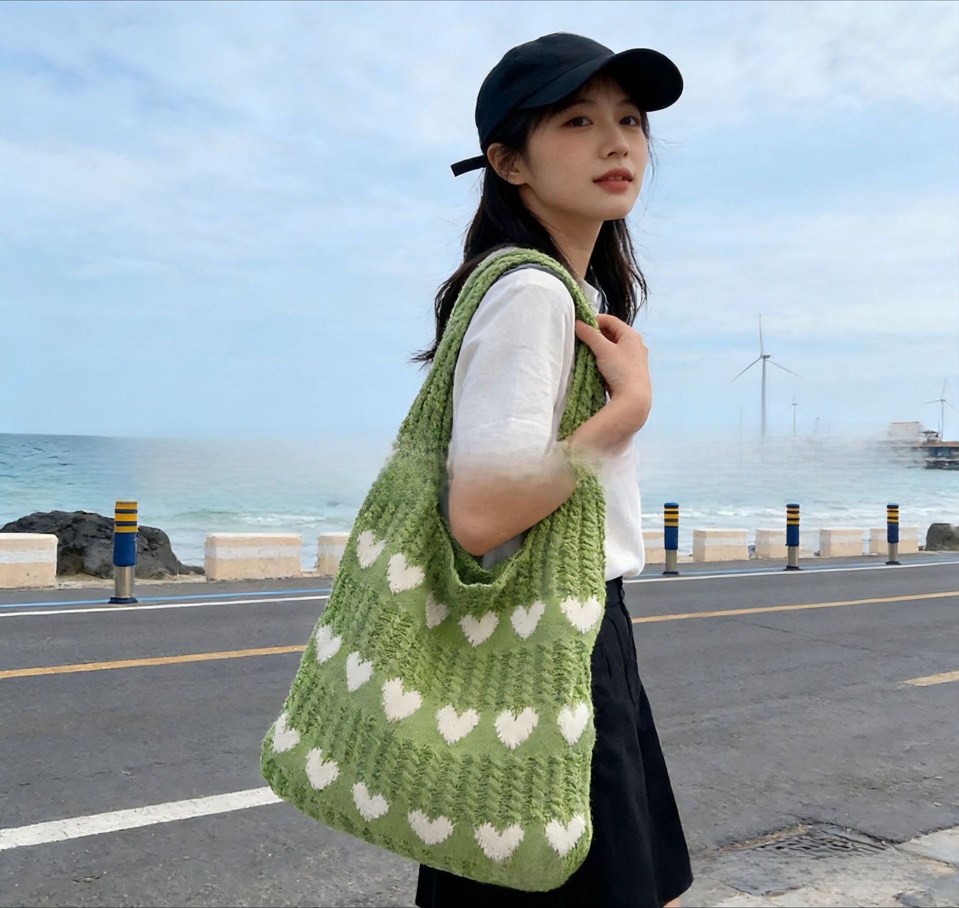 Woven Straw Tote Bag