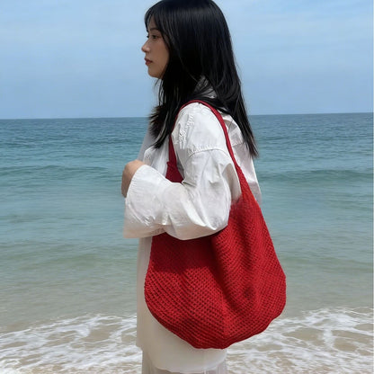 Woven Straw Tote Bag