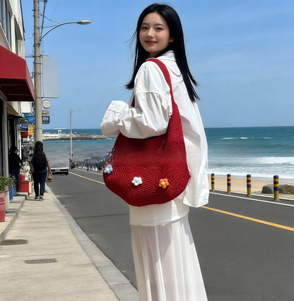 Woven Straw Tote Bag