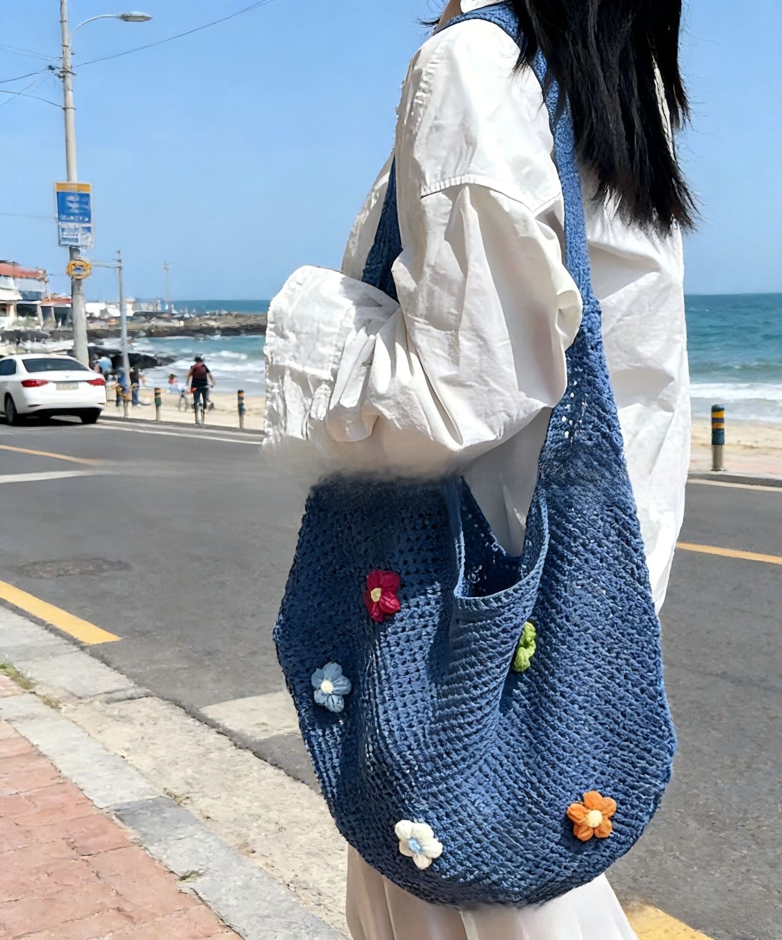 Woven Straw Tote Bag