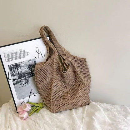 Woven Straw Tote Bag