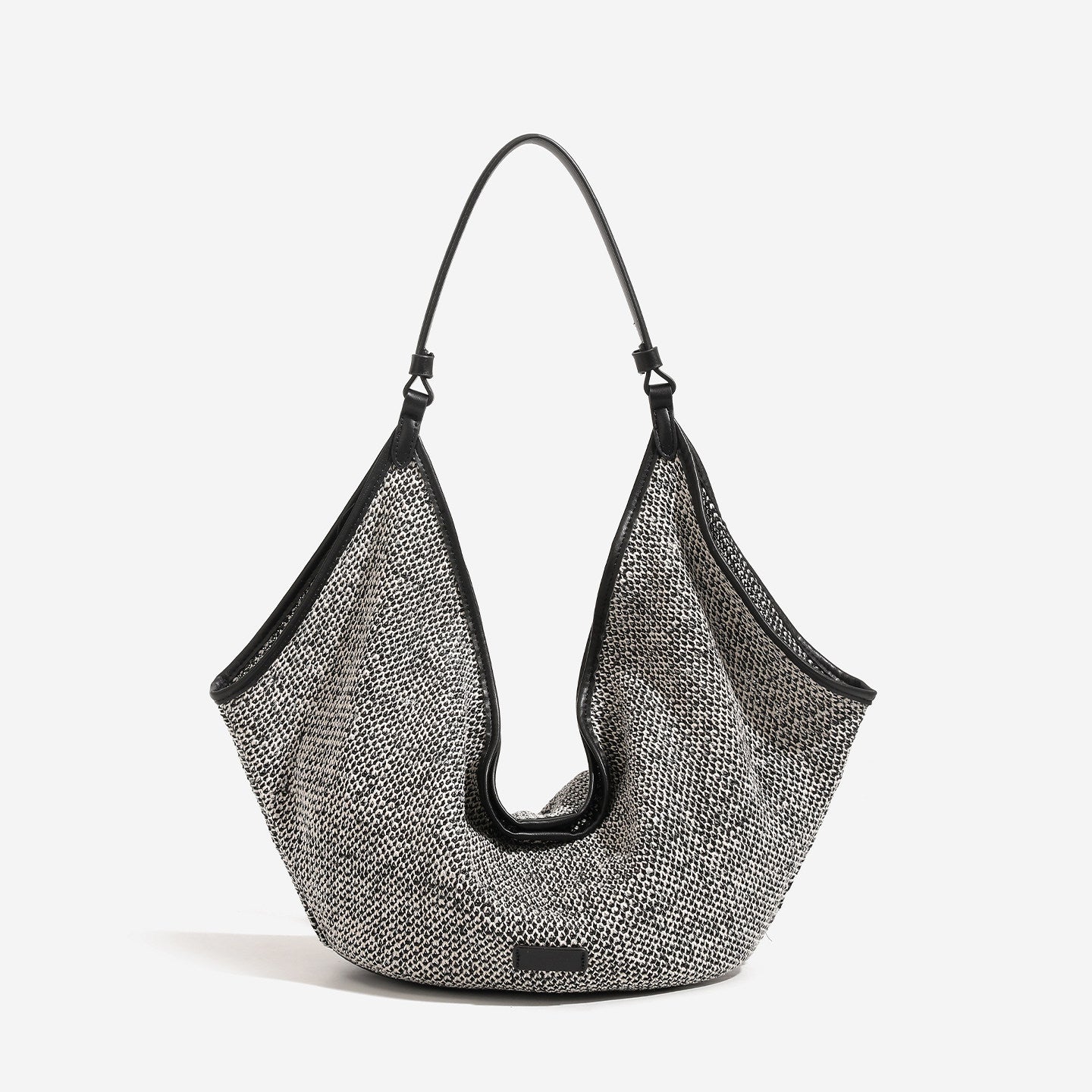Woven Straw Tote Bag with Adjustable Strap