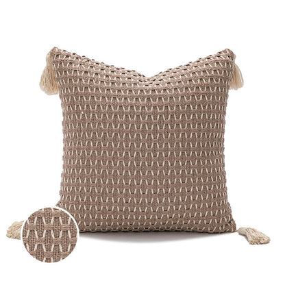 Woven Tassel Cushion Cover