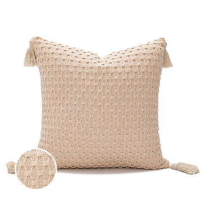Woven Tassel Cushion Cover