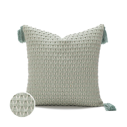 Woven Tassel Cushion Cover