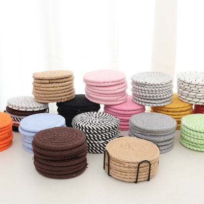 Woven teacup MATS and tea MATS