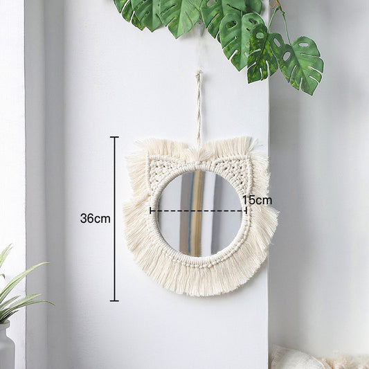 woven wall mirror