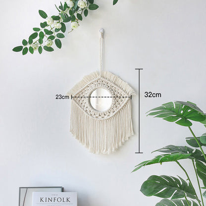 woven wall mirror