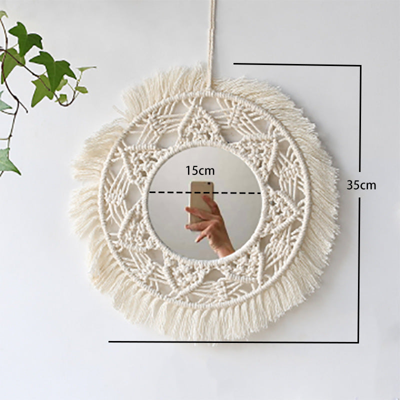 woven wall mirror