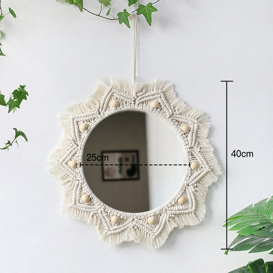 woven wall mirror