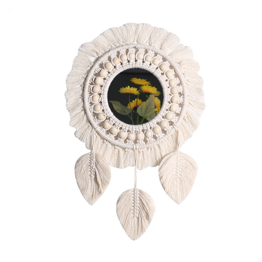 woven wall mirror