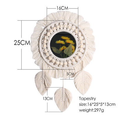 woven wall mirror