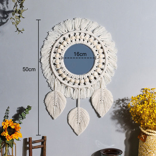 woven wall mirror