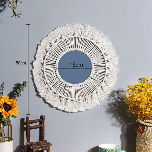 woven wall mirror