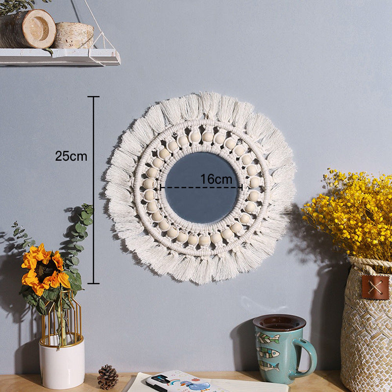 woven wall mirror