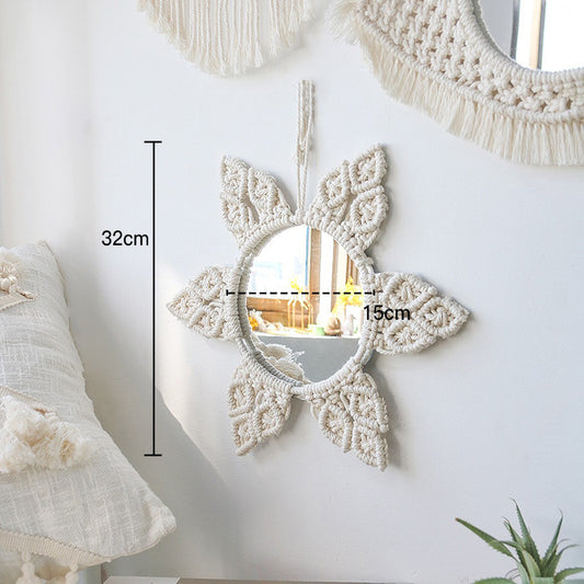 woven wall mirror
