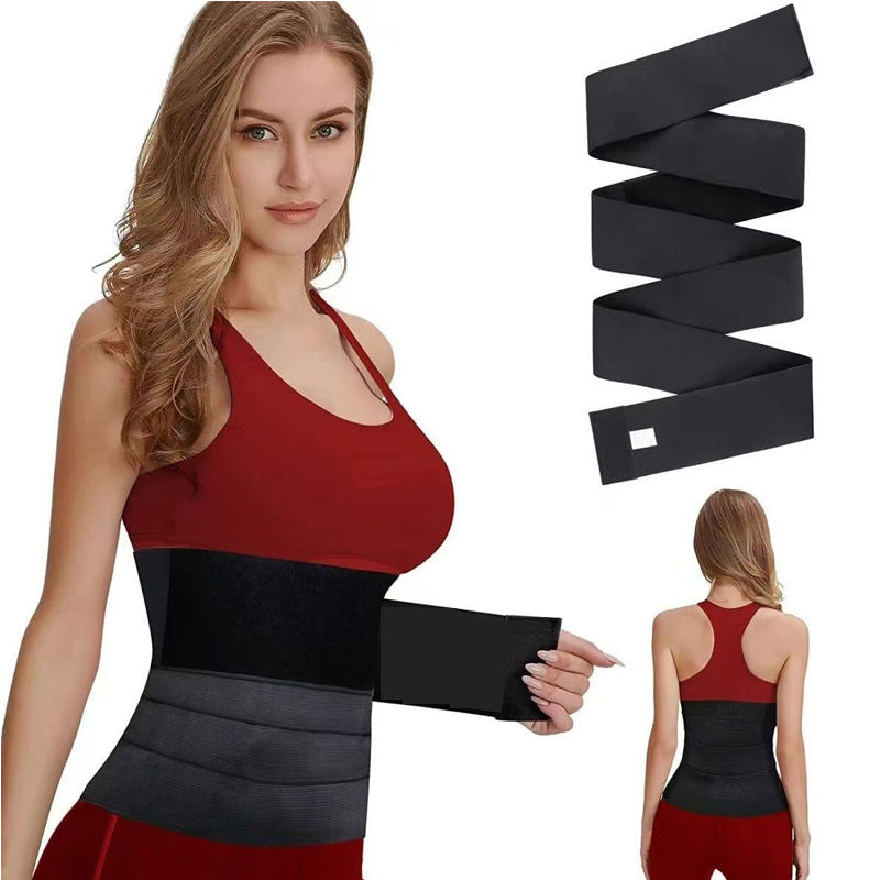 Wrapping and binding waist belt