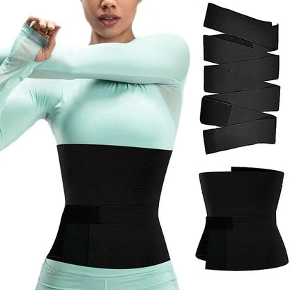Wrapping and binding waist belt