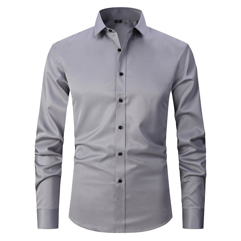Wrinkle-Free Business-Casual White Shirt