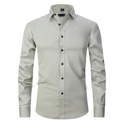 Wrinkle-Free Business-Casual White Shirt