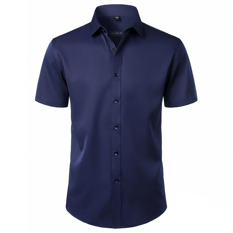 Wrinkle-Free Business-Casual White Shirt